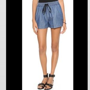 ROBERT RODRIGUEZ Blue Chambray Track Shorts 4